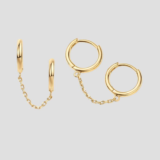 Velluna Modern Gold Earrings