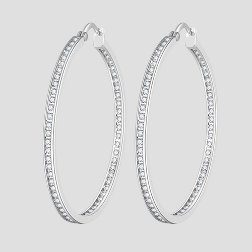 Velluna Chic Sterling Hoops