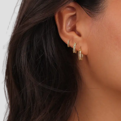 Velluna Elegant CZ Hoops